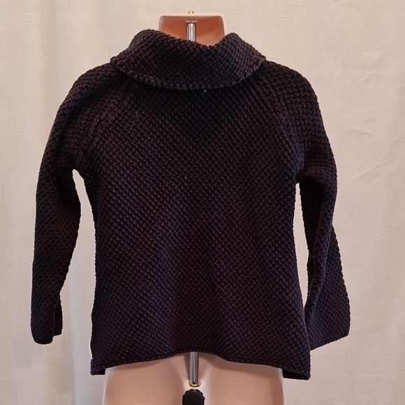 Calvin Klein Kids Black Knit Jacket front buttons, excellent used condition,  4T - Picture 3 of 6